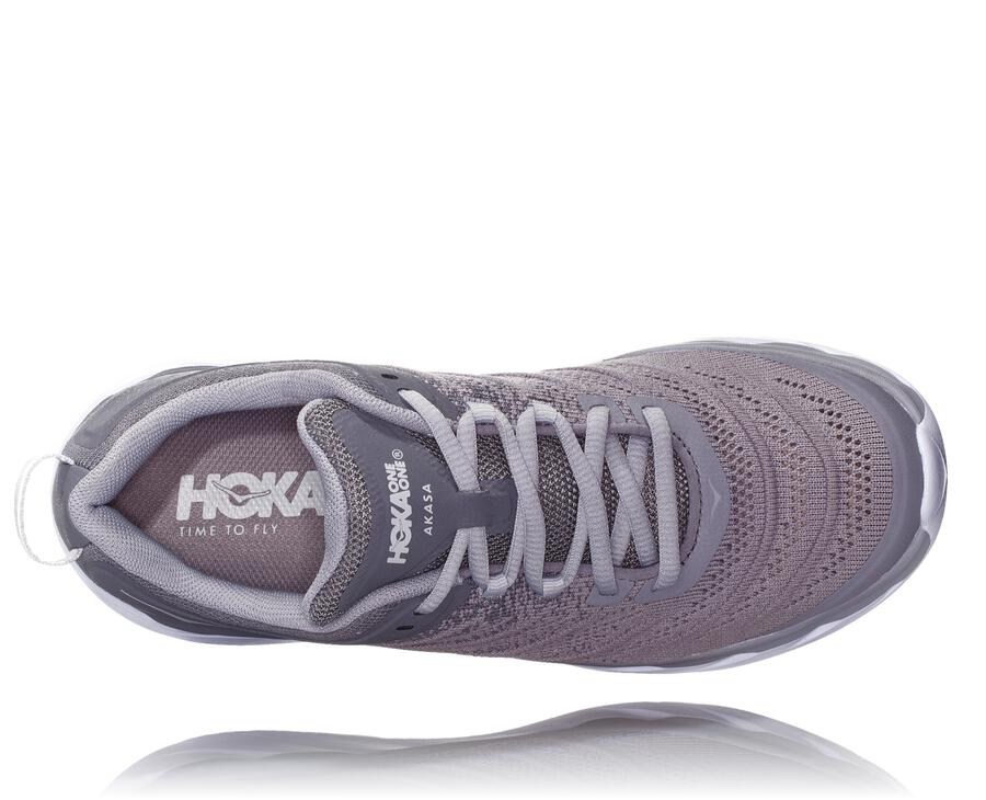 Hoka One One Koşu Ayakkabısı Kadın Gri - Akasa - DM4092873